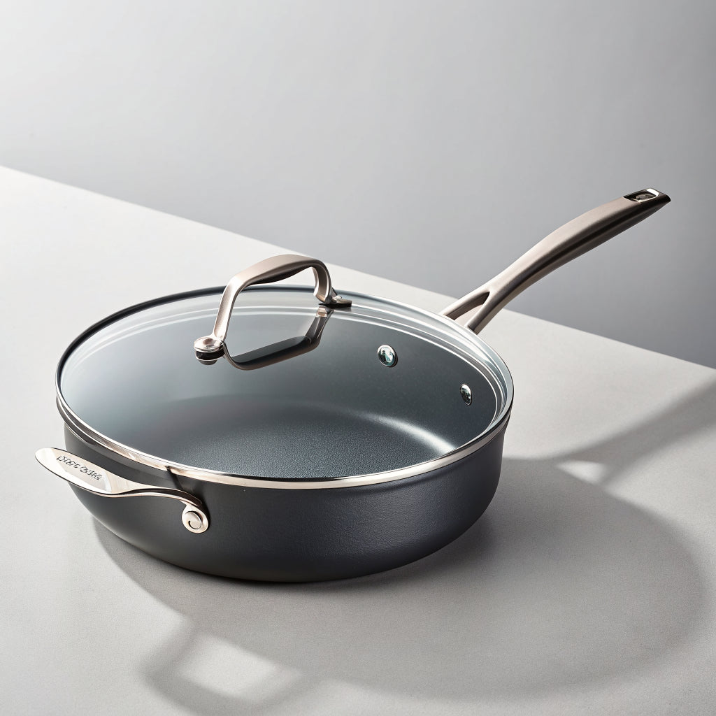 Nonstick Saute Pan with Lid, 5-Quart