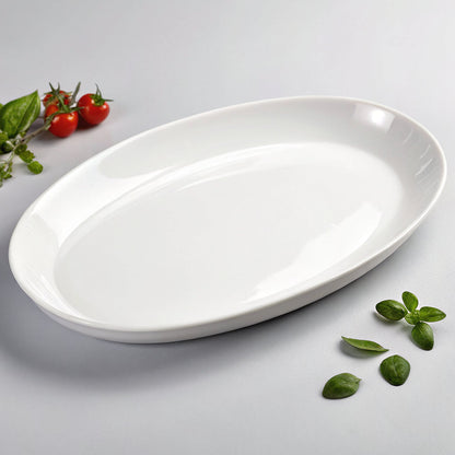 Porcelain Serving Platter, 14-Inch