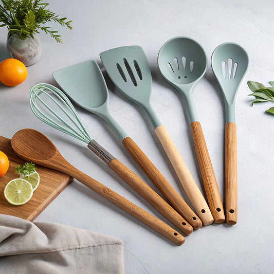 Silicone Kitchen Utensil Set, 5-Piece