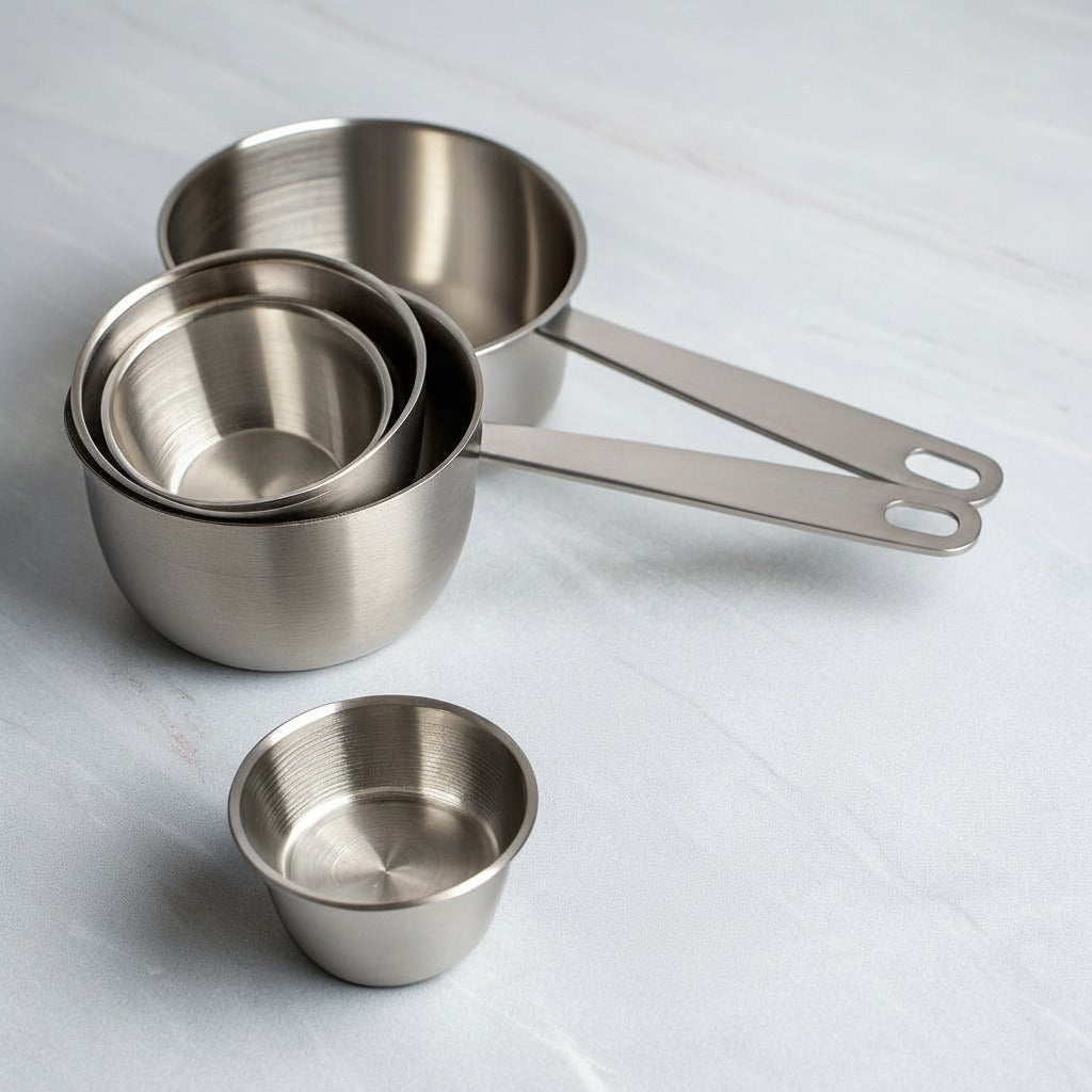 Stainless Steel Measuring Cups and Spoons Set