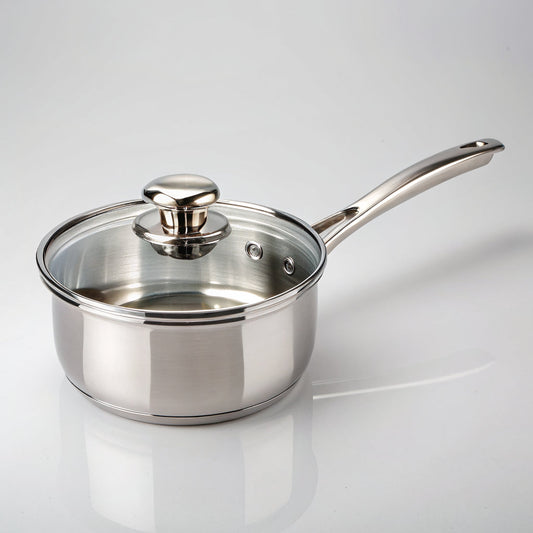 Stainless Steel Saucepan with Lid, 3-Quart