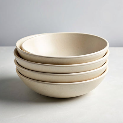 Stoneware Pasta Bowls, Set of 4